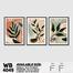 DDecorator Leaf With Abstract Art (Set of 3) Wall Board and Wall Canvas image