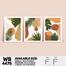 DDecorator Leaf With Abstract Art (Set of 3) Wall Board And Wall Canvas image