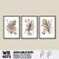 DDecorator Leaf With Abstract Art (Set of 3) Wall Board and Wall Canvas image
