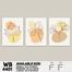 DDecorator Leaf With Abstract Art (Set of 3) Wall Board And Wall Canvas image