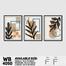 DDecorator Leaf With Abstract Art (Set of 3) Wall Board and Wall Canvas image