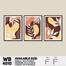 DDecorator Leaf With Abstract Art (Set of 3) Wall Board And Wall Canvas image