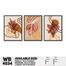DDecorator Leaf With Abstract Art (Set of 3) Wall Board And Wall Canvas image