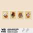 DDecorator Leaf With Abstract Art (Set of 4) Wall Board And Wall Canvas image