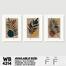 DDecorator Leaf With Abstract Art (Set of 3) Wall Board And Wall Canvas image