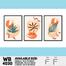 DDecorator Leaf With Abstract Art (Set of 3) Wall Board And Wall Canvas image
