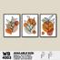 DDecorator Leaf With Abstract Art (Set of 3) Wall Board And Wall Canvas image