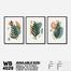 DDecorator Leaf With Abstract Art (Set of 3) Wall Board And Wall Canvas image