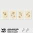 DDecorator Line Art Portrait Style (Set of 4) Wall Board And Wall Canvas image