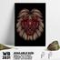 DDecorator Lion Head - Digital Illustration Art Wall Board and Wall Canvas image