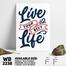 DDecorator Live Your Best Life - Motivational Wall Board and Wall Canvas image