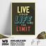 DDecorator Live Your Life - Motivational Wall Board and Wall Canvas image