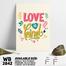 DDecorator Love Is Kind - Motivational Wall Board and Wall Canvas image