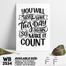 DDecorator Make It Count - Motivational Wall Board And Wall Canvas image