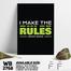 DDecorator Make The Rules - Motivational Wall Board and Wall Canvas image