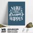 DDecorator Make Your Dream Happen - Motivational Wall Board And Wall Canvas image