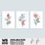 DDecorator Modern Flower ArtWork Wall Decor image