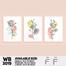 DDecorator Modern Flower ArtWork Wall Decor image