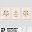 DDecorator Motivational And Line Art (Set of 3) Wall Board And Wall Canvas image