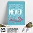 DDecorator Never Give Up - Motivational Wall Board and Wall Canvas image