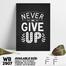 DDecorator Never Give Up - Motivational Wall Board and Wall Canvas image