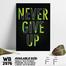 DDecorator Never Give Up - Motivational Wall Board and Wall Canvas image