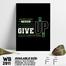 DDecorator Never Give Up - Motivational Wall Board and Wall Canvas image