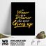DDecorator Never Give Up - Motivational Wall Board and Wall Canvas image