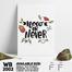 DDecorator Now or Never - Motivational Wall Board and Wall Canvas image