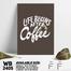 DDecorator Only Coffee Is Real - Motivational Wall Board and Wall Canvas image