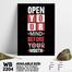 DDecorator Open Your Mind - Motivational Wall Board and Wall Canvas image