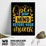 DDecorator Open Your Mind - Motivational Wall Board and Wall Canvas image