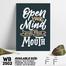 DDecorator Open Your Mind - Motivational Wall Board And Wall Canvas image