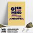 DDecorator Open Your Mind - Motivational Wall Board And Wall Canvas image