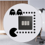 DDecorator Pac-Man Switch Socket Wall Sticker image