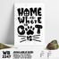 DDecorator Pet Lovers - Cat - Motivational Wall Board and Wall Canvas image