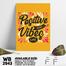 DDecorator Positive Mind - Motivational Wall Board and Wall Canvas image