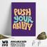 DDecorator Push Your Ability - Motivational Wall Board And Wall Canvas image