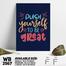 DDecorator Push Yourself - Motivational Wall Board And Wall Canvas image