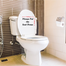 DDecorator Put The Seat Down Vinyl Decals Removable Sticker For Washroom image