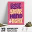 DDecorator Raise Your Hand And Fight - Motivational Wall Board And Wall Canvas image
