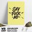 DDecorator Say Yes To Work - Motivational Wall Board and Wall Canvas image