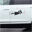 DDecorator Screaming Clipping Tail Vinyl Decals Removable Bumper Sticker for Car image