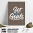 DDecorator Set Some Goals - Motivational Wall Board and Wall Canvas image