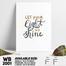 DDecorator Shine In Life - Motivational Wall Board and Wall Canvas image