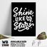 DDecorator Shine Like The Start - Motivational Wall Board and Wall Canvas image