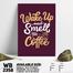 DDecorator Smell The Coffee - Motivational Wall Board and Wall Canvas image