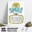DDecorator Smile Always Fashion - Motivational Wall Board and Wall Canvas image