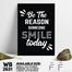 DDecorator Smile Today - Motivational Wall Board and Wall Canvas image