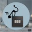 DDecorator Standing Cat Switch Socket Wall Sticker image